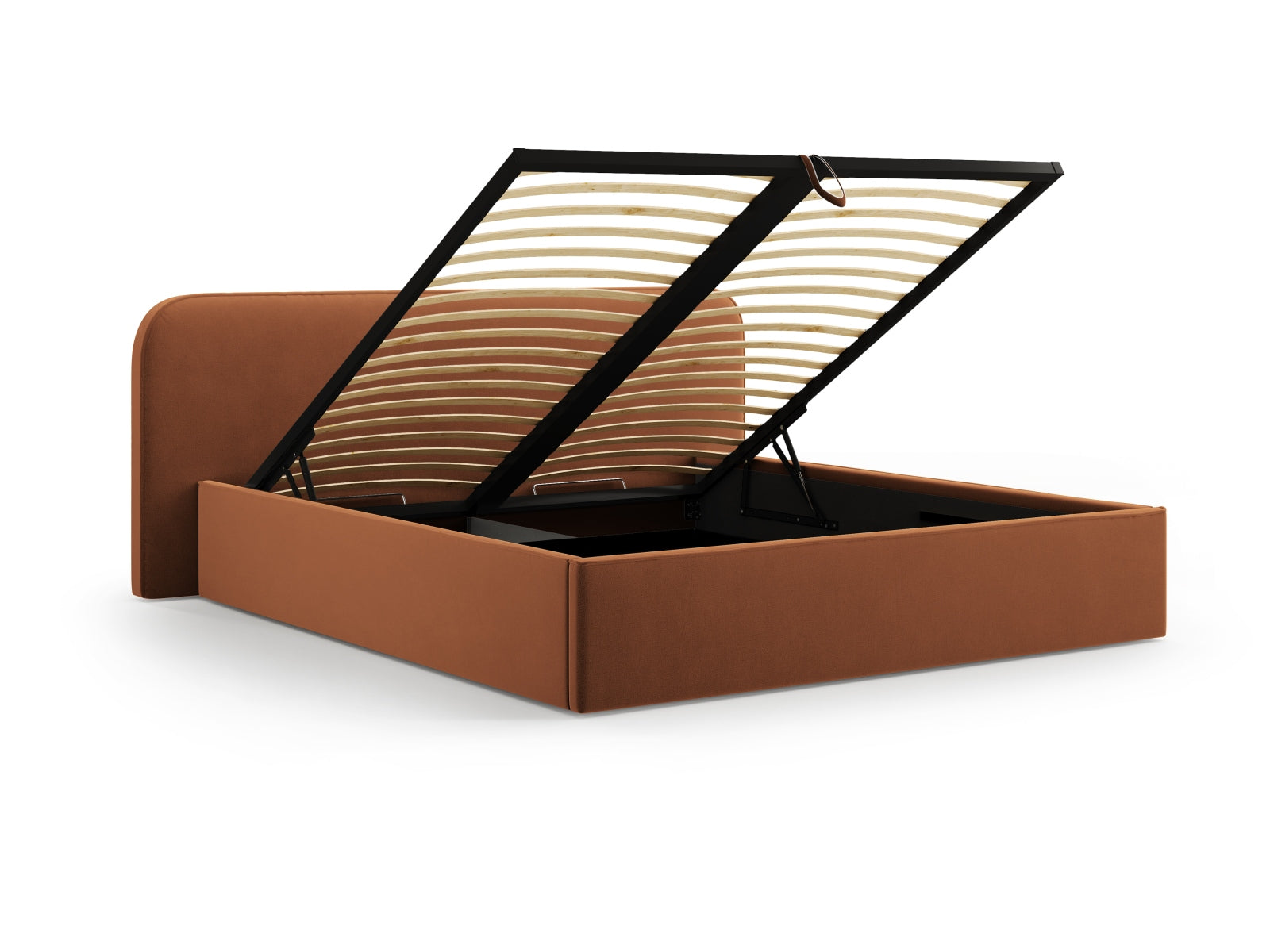 Entdecken Sie das stilvolle Elizabeth Velour Bett von Micadoni. Mit integriertem Stauraum und elegantem Headboard – ideal für Ihr modernes Schlafzimmer!