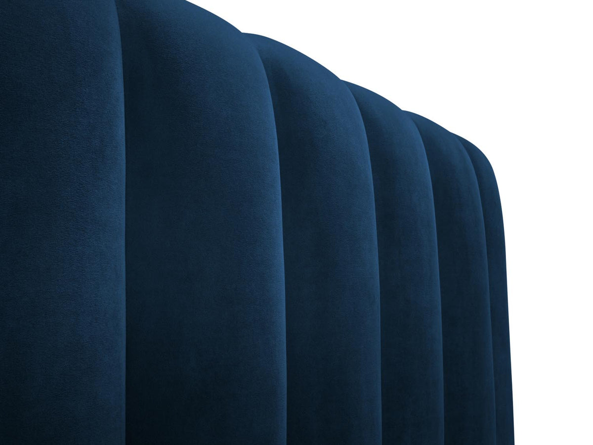 Kelp Bett mit Stauraum und Headboard 140cm in Royal Blue-Bluvel präsentiert im Onlineshop von KAQTU Design AG. Bett ist von Micadoni