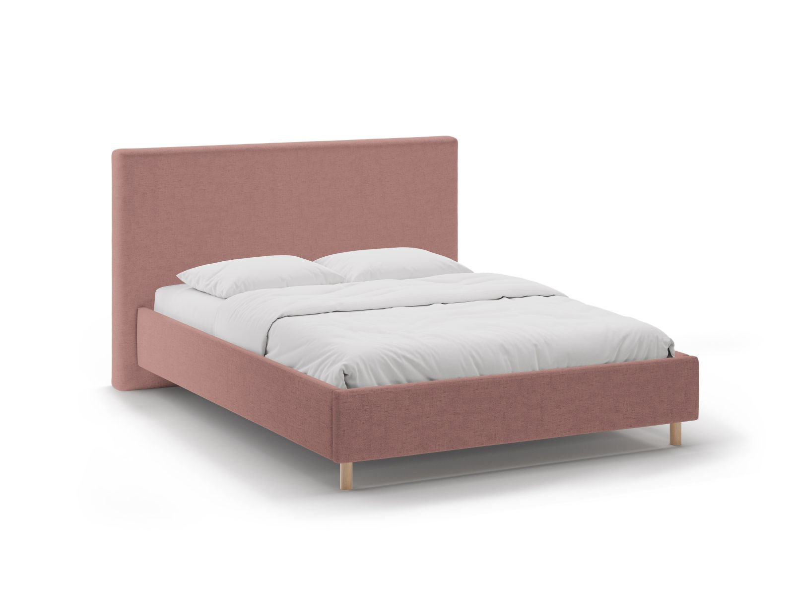 Eloise Bett mit Stauraum mit Kopfteil 160cm in Dark Pink-Moly präsentiert im Onlineshop von KAQTU Design AG. Bett ist von Micadoni