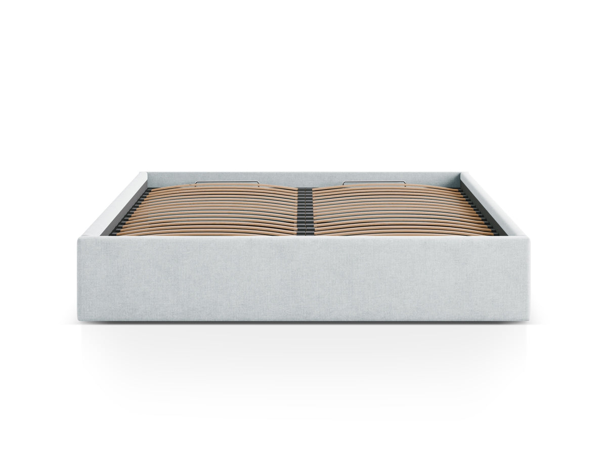 Susan Bett mit Stauraum 160cm in Light Grey-Moly präsentiert im Onlineshop von KAQTU Design AG. Bett ist von Micadoni