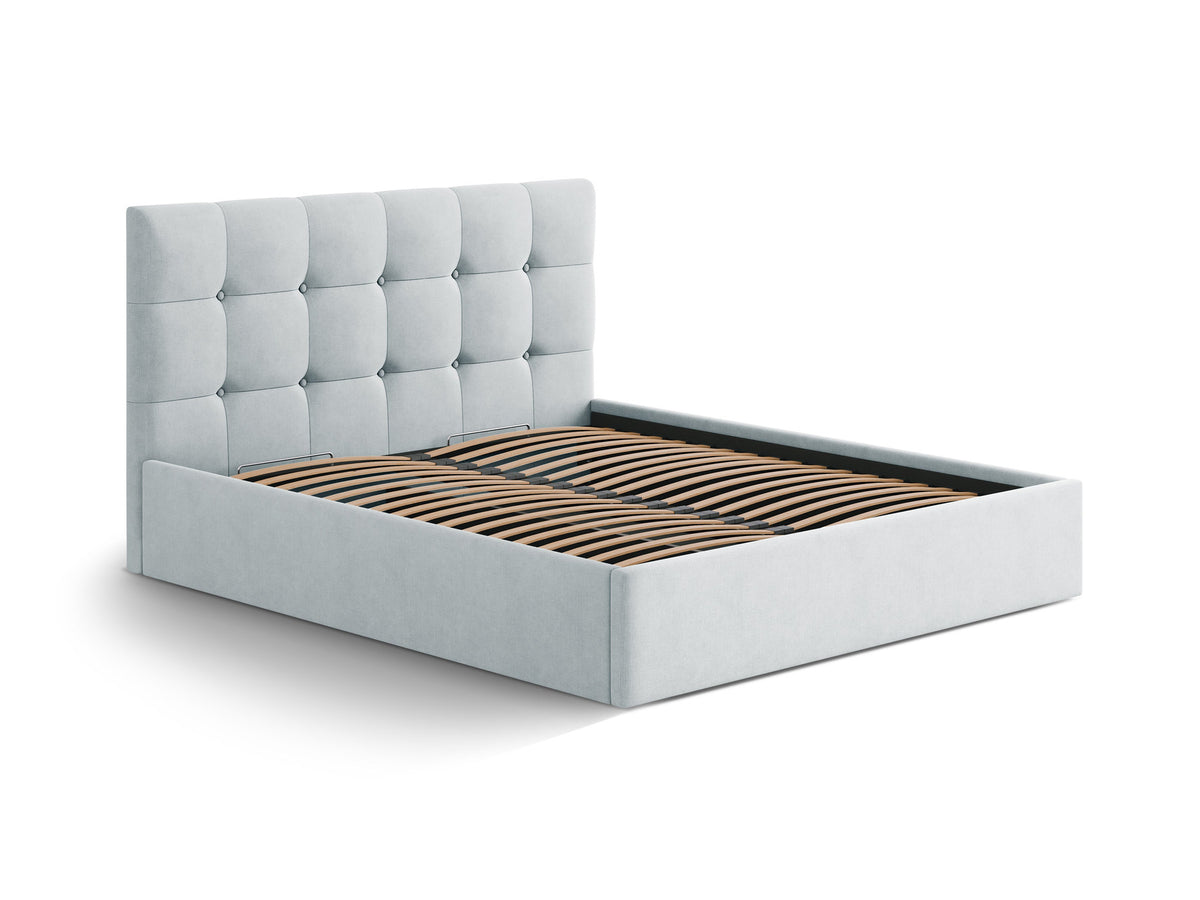 Susan Bett mit Stauraum 160cm in Light Grey-Moly präsentiert im Onlineshop von KAQTU Design AG. Bett ist von Micadoni