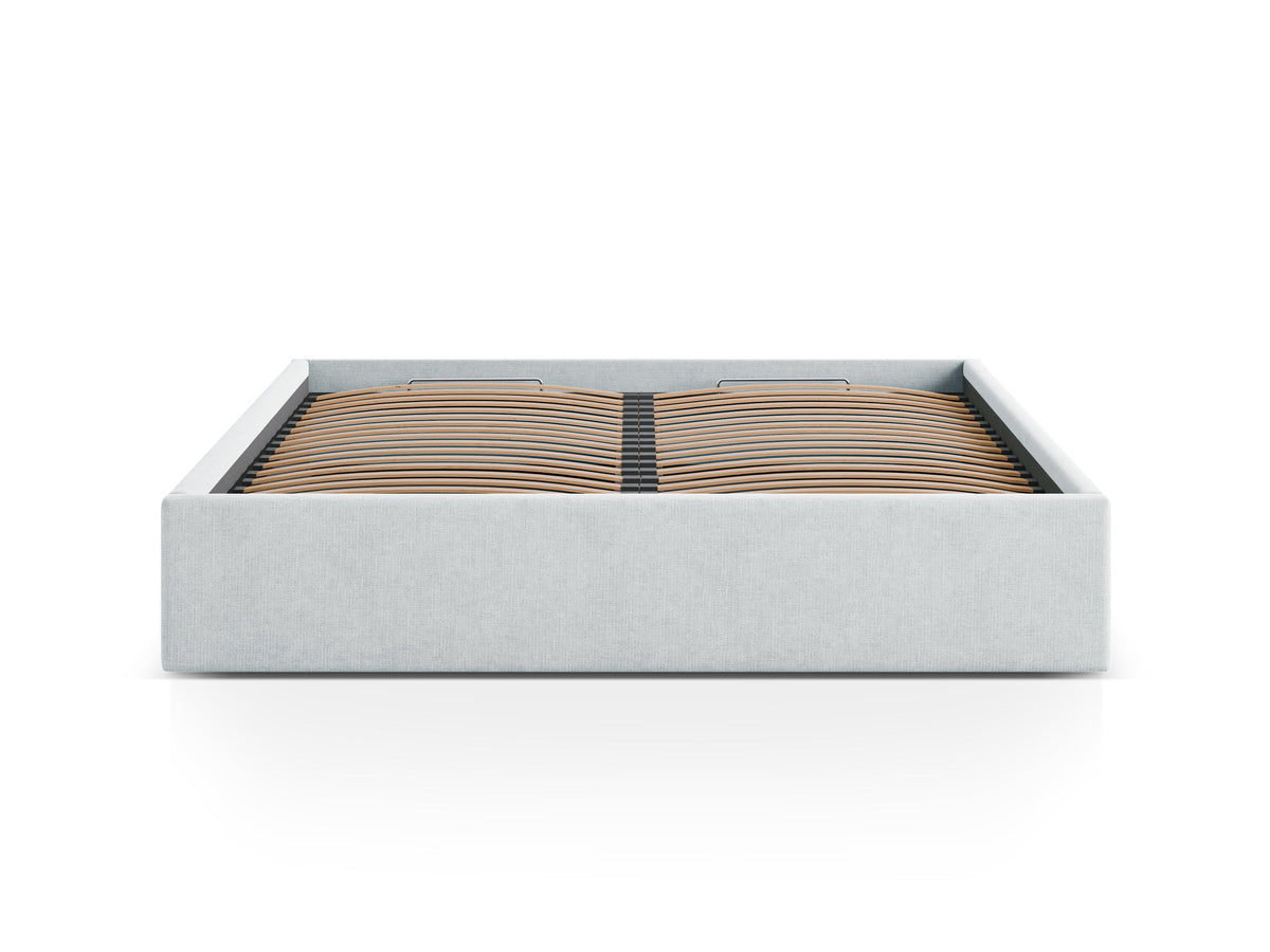 Susan Bett mit Stauraum 160cm in Light Grey-Moly präsentiert im Onlineshop von KAQTU Design AG. Bett ist von Micadoni
