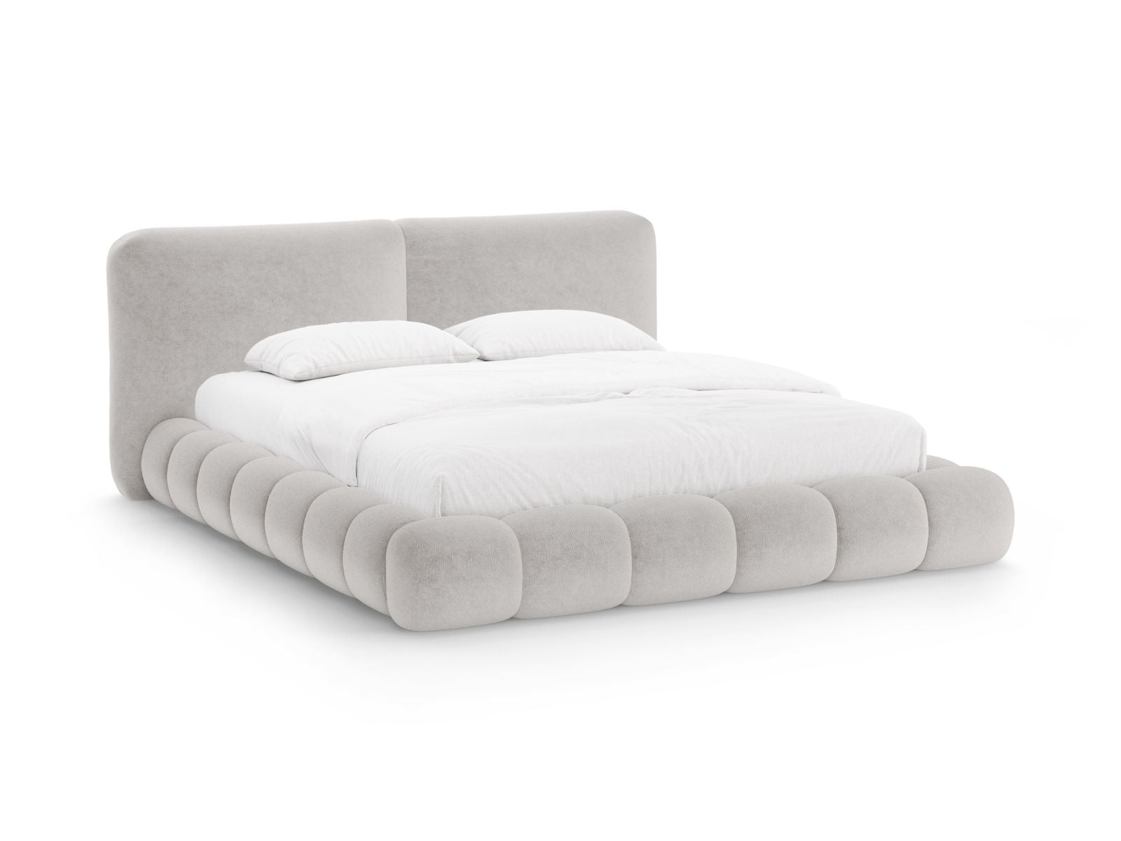 Solange Bett mit Stauraum mit Kopfteil 160cm in Beige-Perfect Harmony präsentiert im Onlineshop von KAQTU Design AG. Bett ist von Micadoni