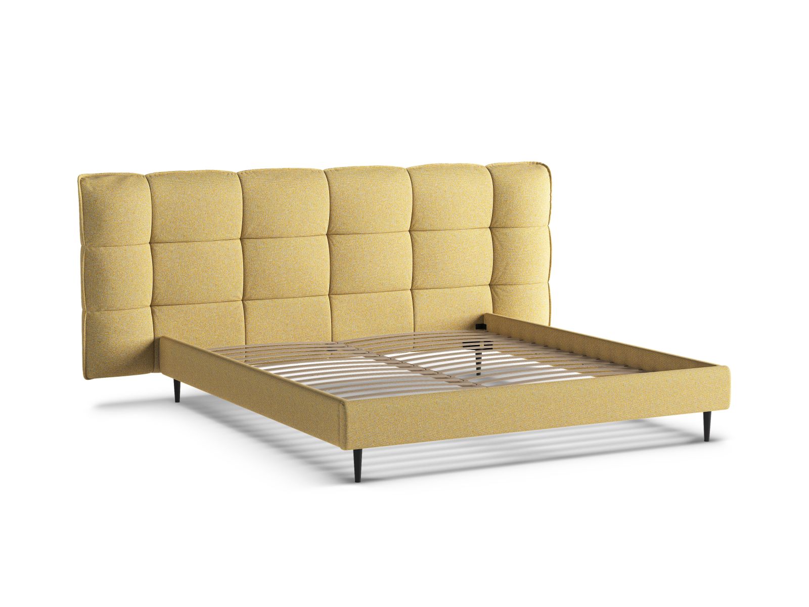Elegantes Eric Bett von Micadoni in 160 cm, mit praktischem Stauraum und geschmackvollem Kopfteil, ideal für moderne Schlafzimmer.