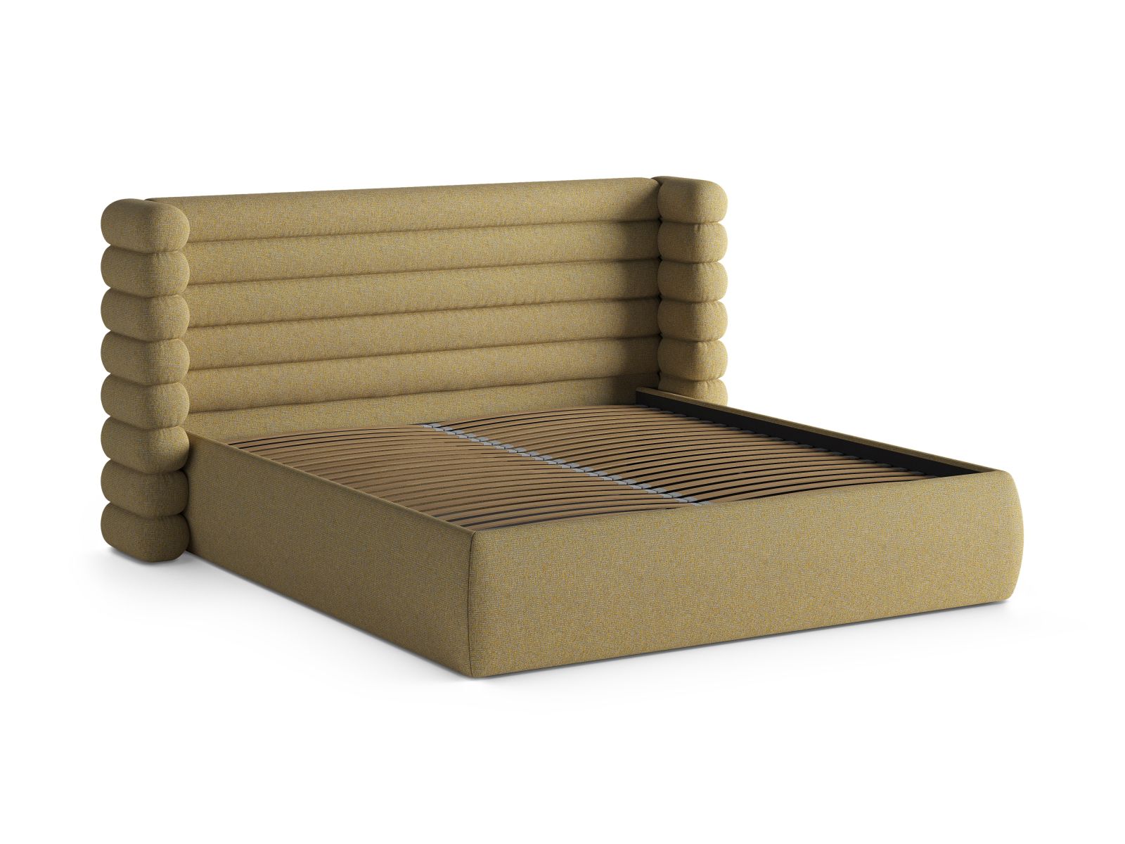 Elegantes Mount Bett von Micadoni mit 160 cm Breite, funktionalem Stauraum und ansprechendem Kopfteil für ein stilvolles Schlafzimmer.