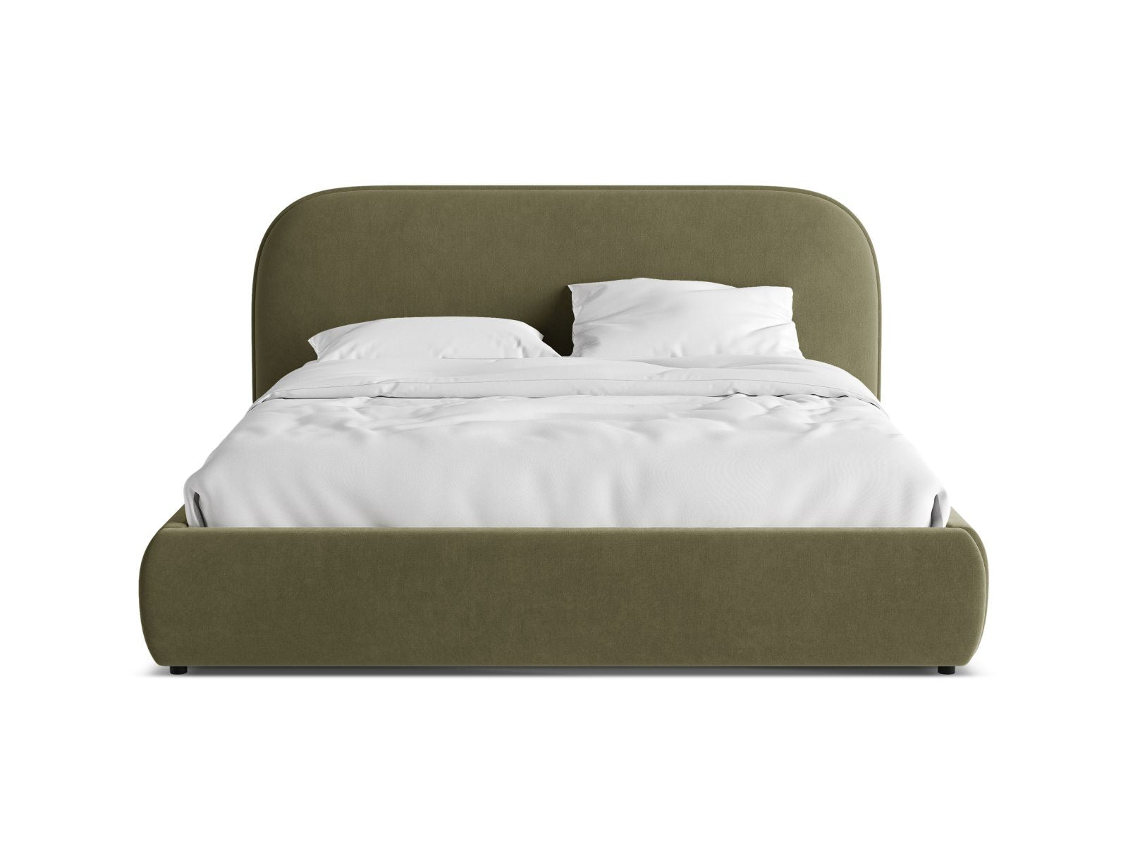 Stilvolles Murada Bett mit 160 cm hohem Kopfteil von Micadoni, perfekt für zeitgemäße Schlafzimmergestaltung und gemütliche Nächte.