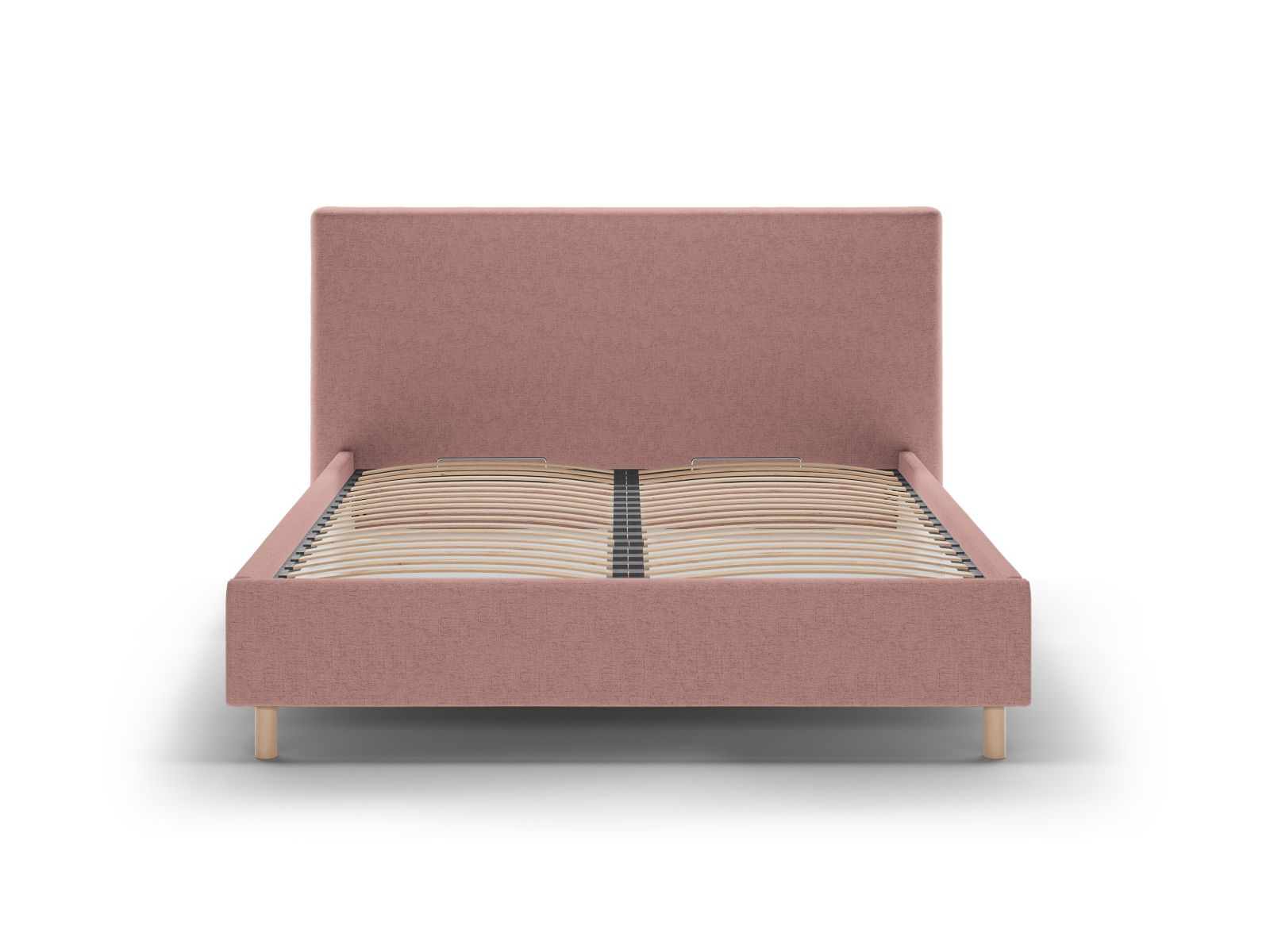 Elegantes Eloise Bett in Dunkelrosa mit praktischem Stauraum und stilvollem Kopfteil, ideal für moderne Schlafzimmer.