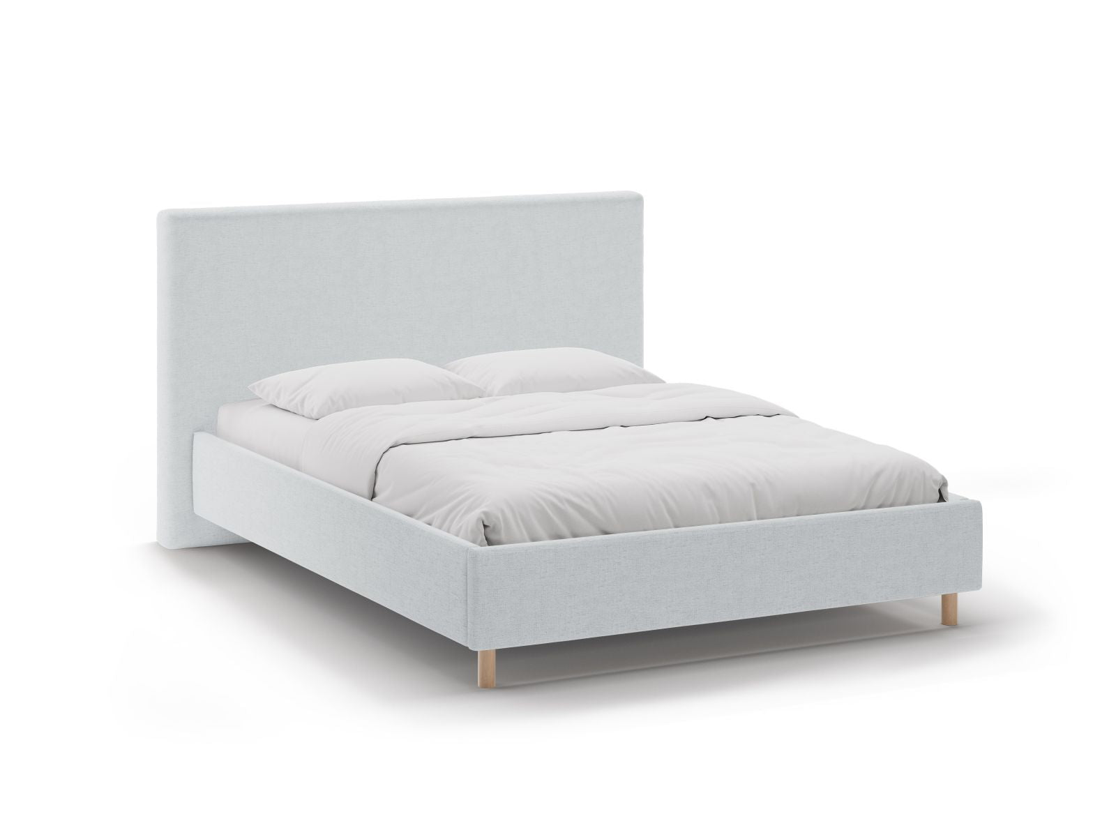 Eloise Bett mit Stauraum mit Kopfteil 180cm in Light Grey-Moly präsentiert im Onlineshop von KAQTU Design AG. Bett ist von Micadoni