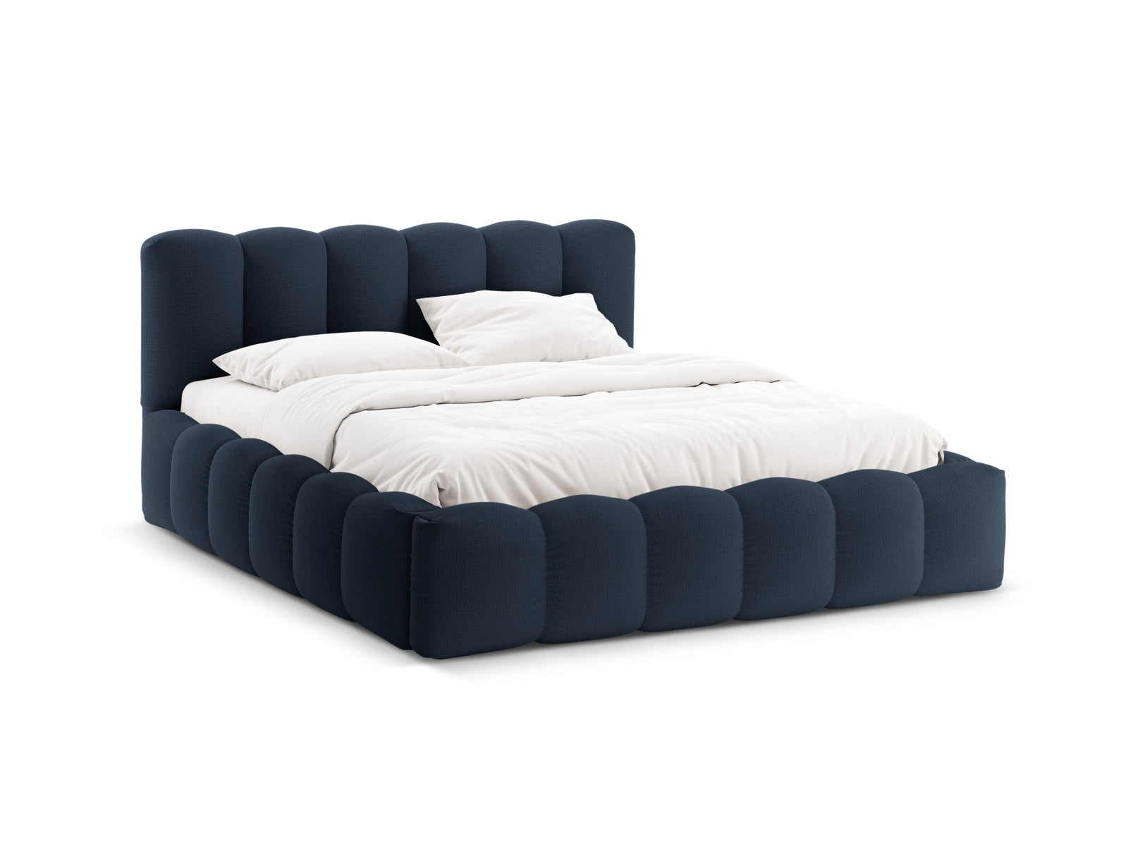 Lupine Bett mit Stauraum und Headboard 180cm in Royal Blue-Moly präsentiert im Onlineshop von KAQTU Design AG. Bett ist von Micadoni