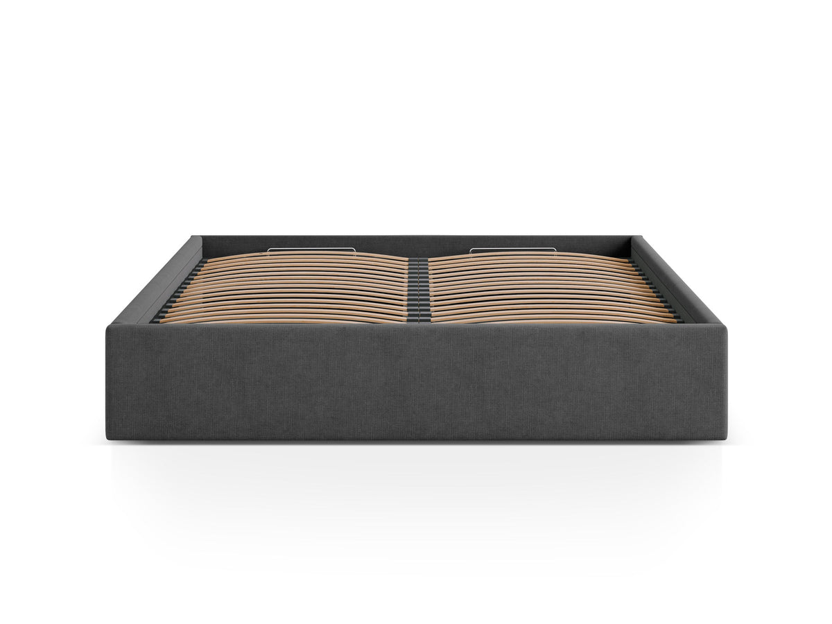Susan Bett mit Stauraum 180cm in Anthracite-Moly präsentiert im Onlineshop von KAQTU Design AG. Bett ist von Micadoni