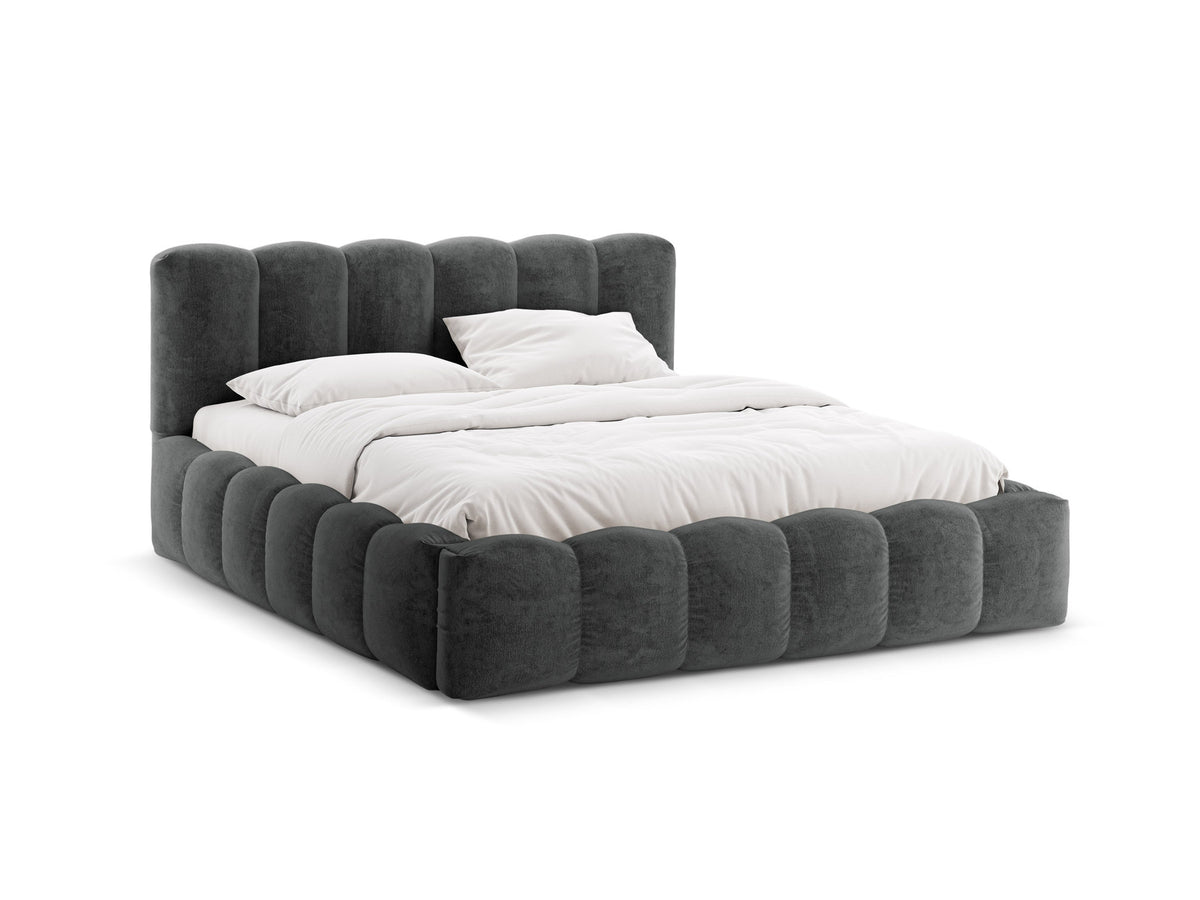 Lupine Bett mit Stauraum und Headboard 180cm in Dark Grey-Perfect Harmony präsentiert im Onlineshop von KAQTU Design AG. Bett ist von Micadoni