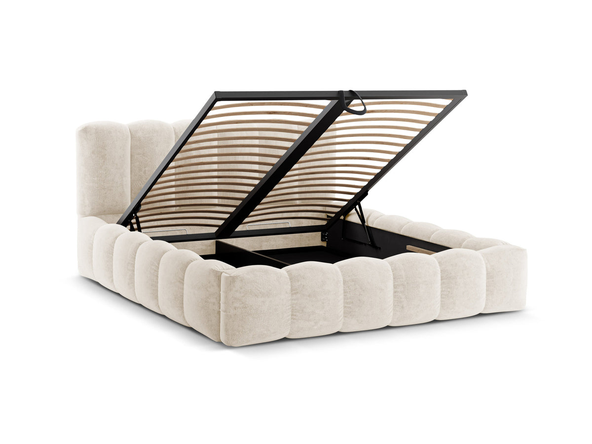 Lupine Bett mit Stauraum und Headboard 180cm in Light Beige-Perfect Harmony präsentiert im Onlineshop von KAQTU Design AG. Bett ist von Micadoni