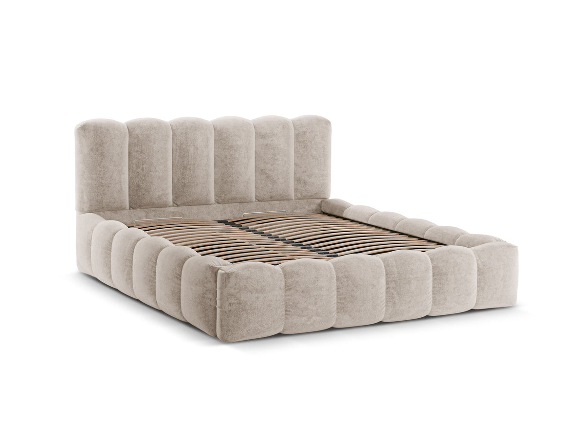 Lupine Bett mit Stauraum und Headboard 180cm in Beige-Perfect Harmony präsentiert im Onlineshop von KAQTU Design AG. Bett ist von Micadoni