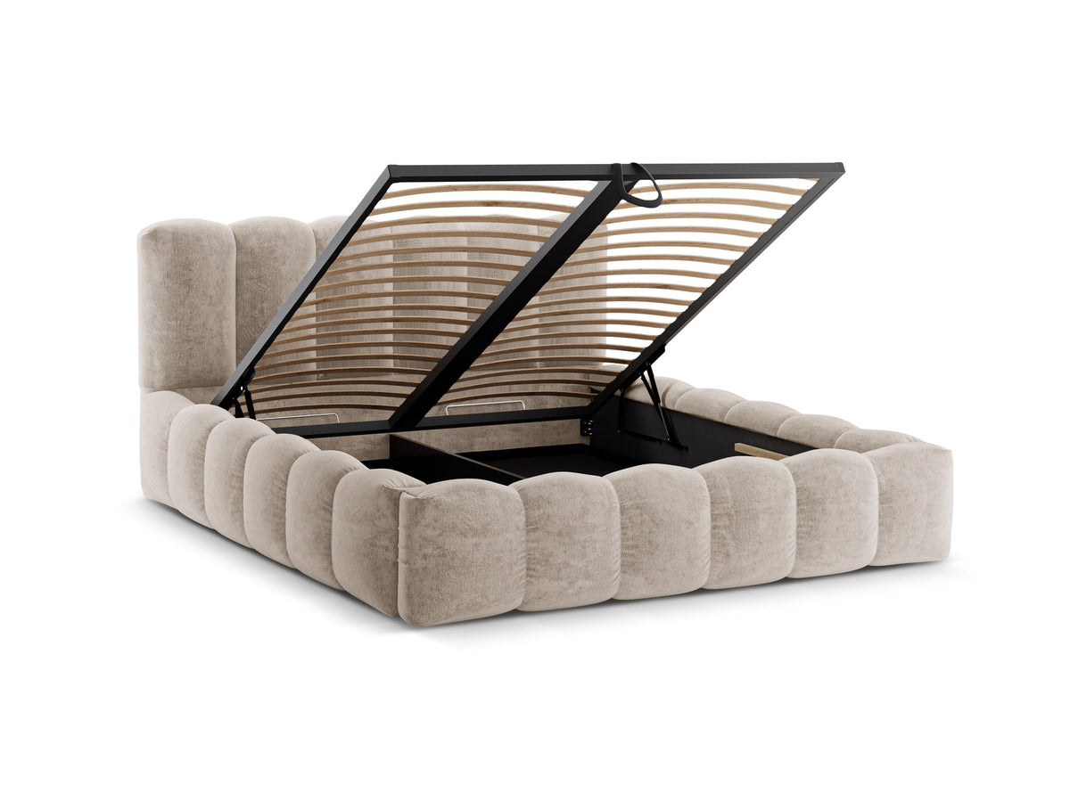 Lupine Bett mit Stauraum und Headboard 180cm in Beige-Perfect Harmony präsentiert im Onlineshop von KAQTU Design AG. Bett ist von Micadoni