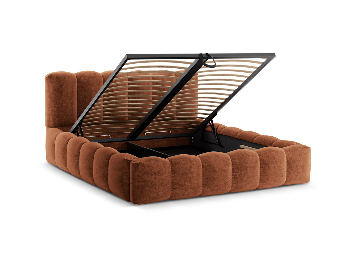 Lupine Bett mit Stauraum und Headboard 180cm in Terracotta-Perfect Harmony präsentiert im Onlineshop von KAQTU Design AG. Bett ist von Micadoni