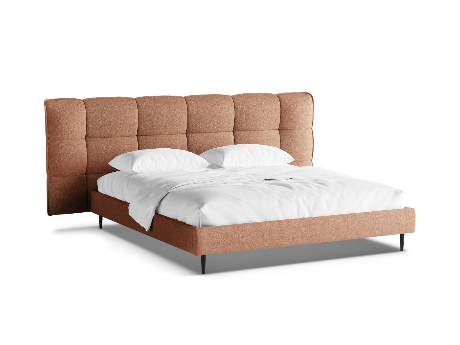 Elegantes Eric Bett in 180 cm mit praktischem Stauraum, stabilen Füßen und geschmackvollem Kopfteil für ein modernes Schlafzimmer.