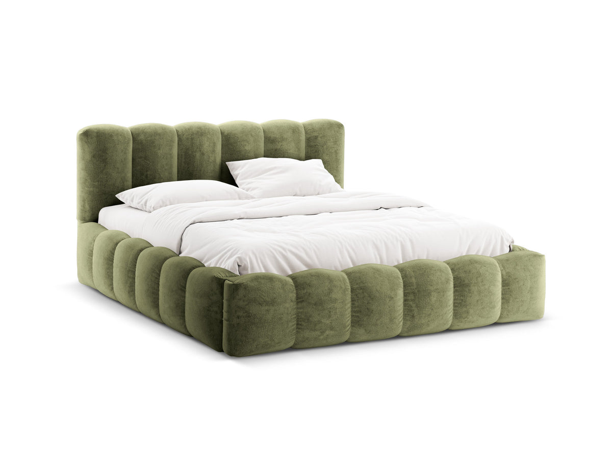 Lupine Bett mit Stauraum und Headboard 180cm in Light Green-Loris präsentiert im Onlineshop von KAQTU Design AG. Bett ist von Micadoni
