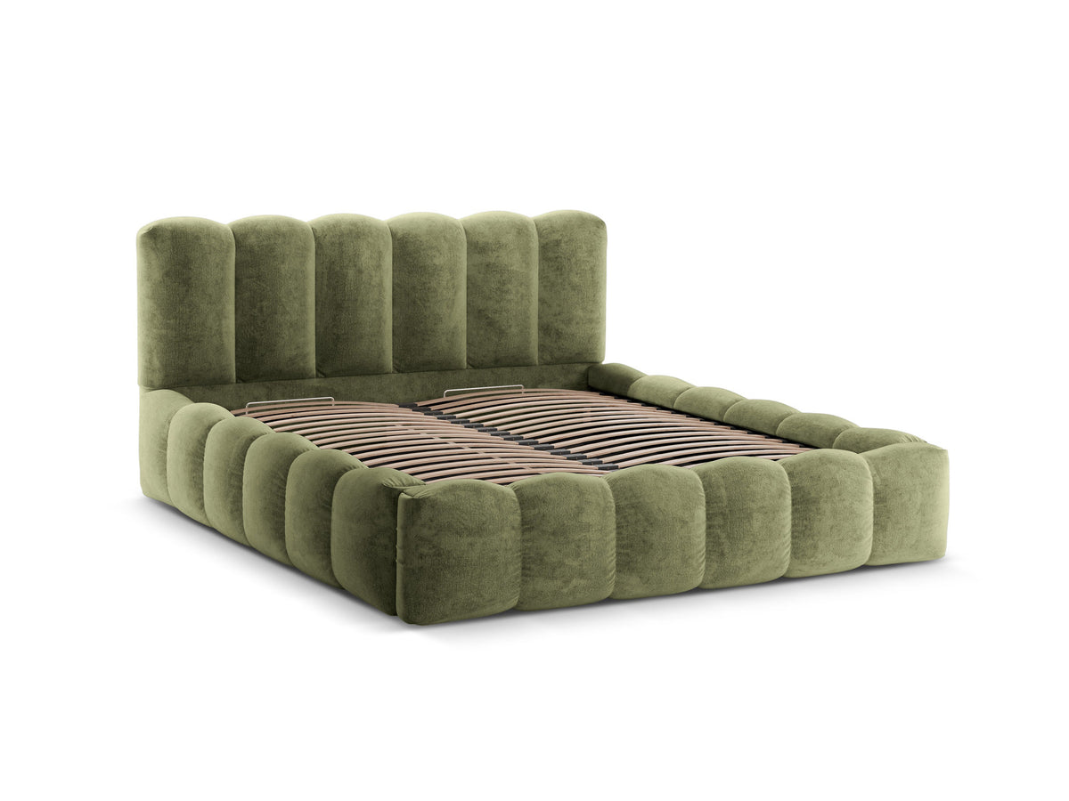 Lupine Bett mit Stauraum und Headboard 180cm in Light Green-Loris präsentiert im Onlineshop von KAQTU Design AG. Bett ist von Micadoni