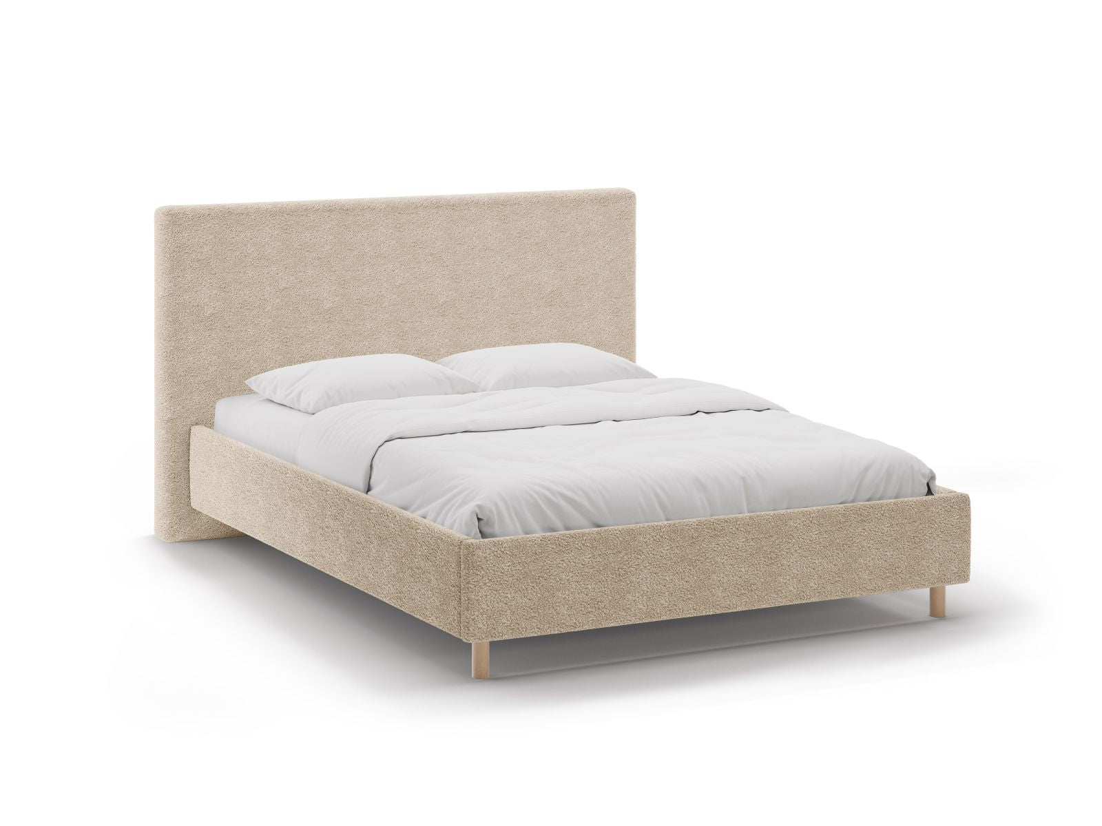 Eloise Bett mit Stauraum mit Kopfteil 180cm in Sand-Rolf präsentiert im Onlineshop von KAQTU Design AG. Bett ist von Micadoni