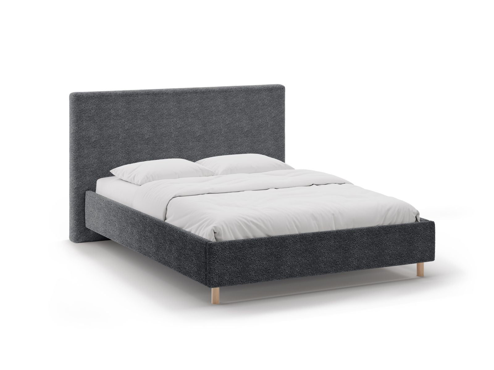 Eloise Bett mit Stauraum mit Kopfteil 180cm in Dark Grey-Rolf präsentiert im Onlineshop von KAQTU Design AG. Bett ist von Micadoni