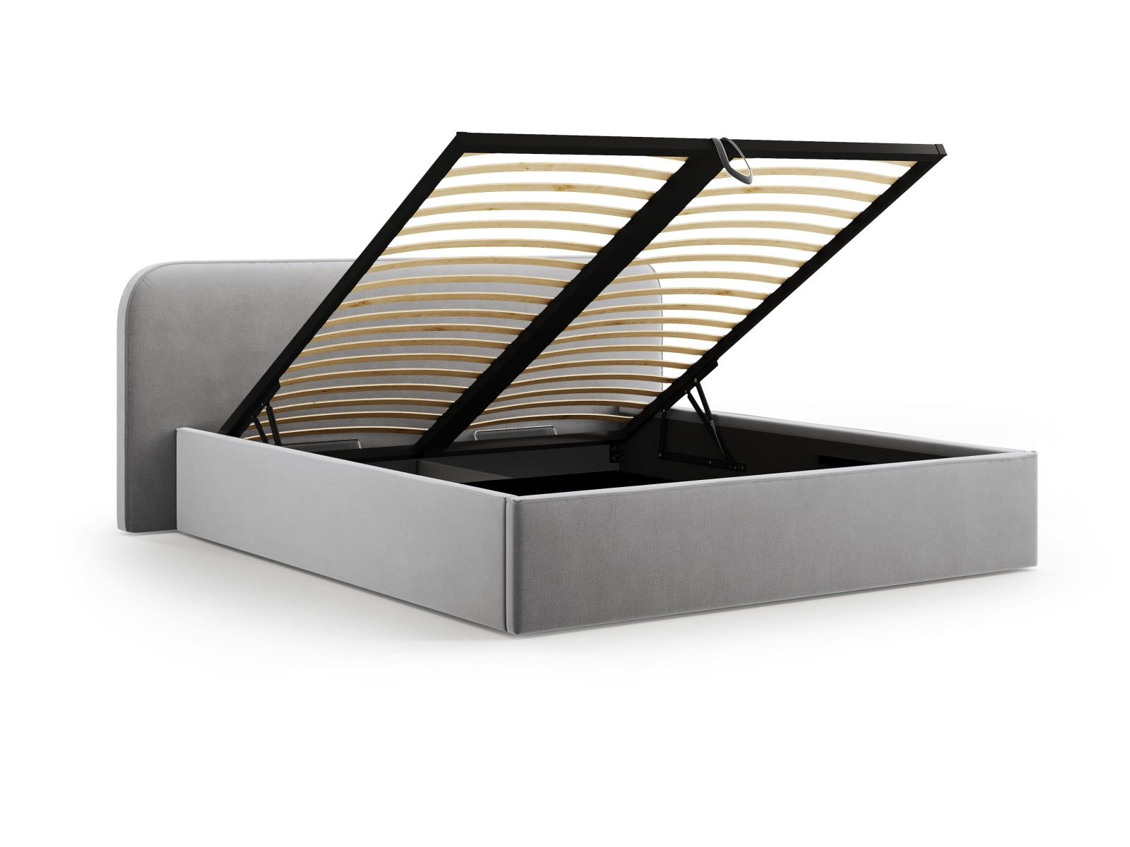 Erleben Sie das elegante Elizabeth Velour Bett von Micadoni. Mit praktischem Stauraum und stilvollem Headboard – perfekt für Ihr modernes Schlafzimmer!