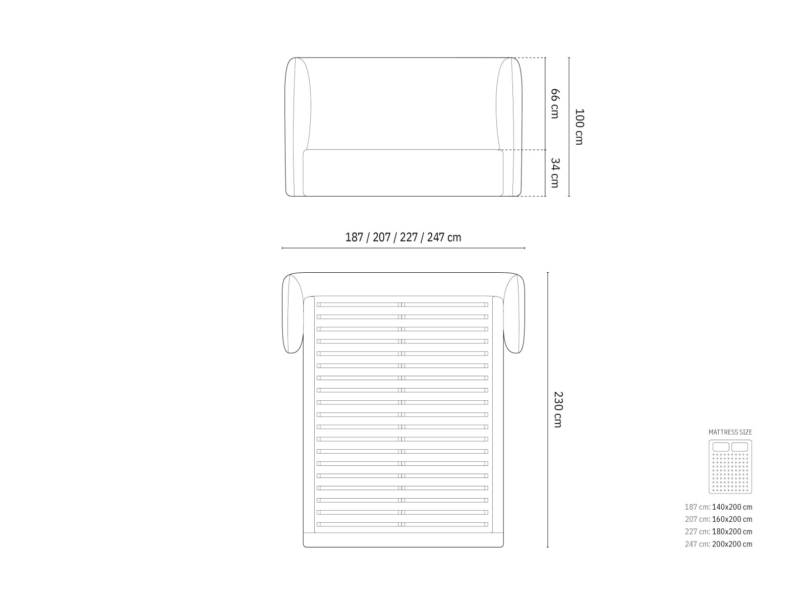 Entdecken Sie das Miley Velour Bett von Micadoni: Elegantes Design, großzügiger Stauraum und ein komfortables Headboard für Ihr Schlafzimmer.