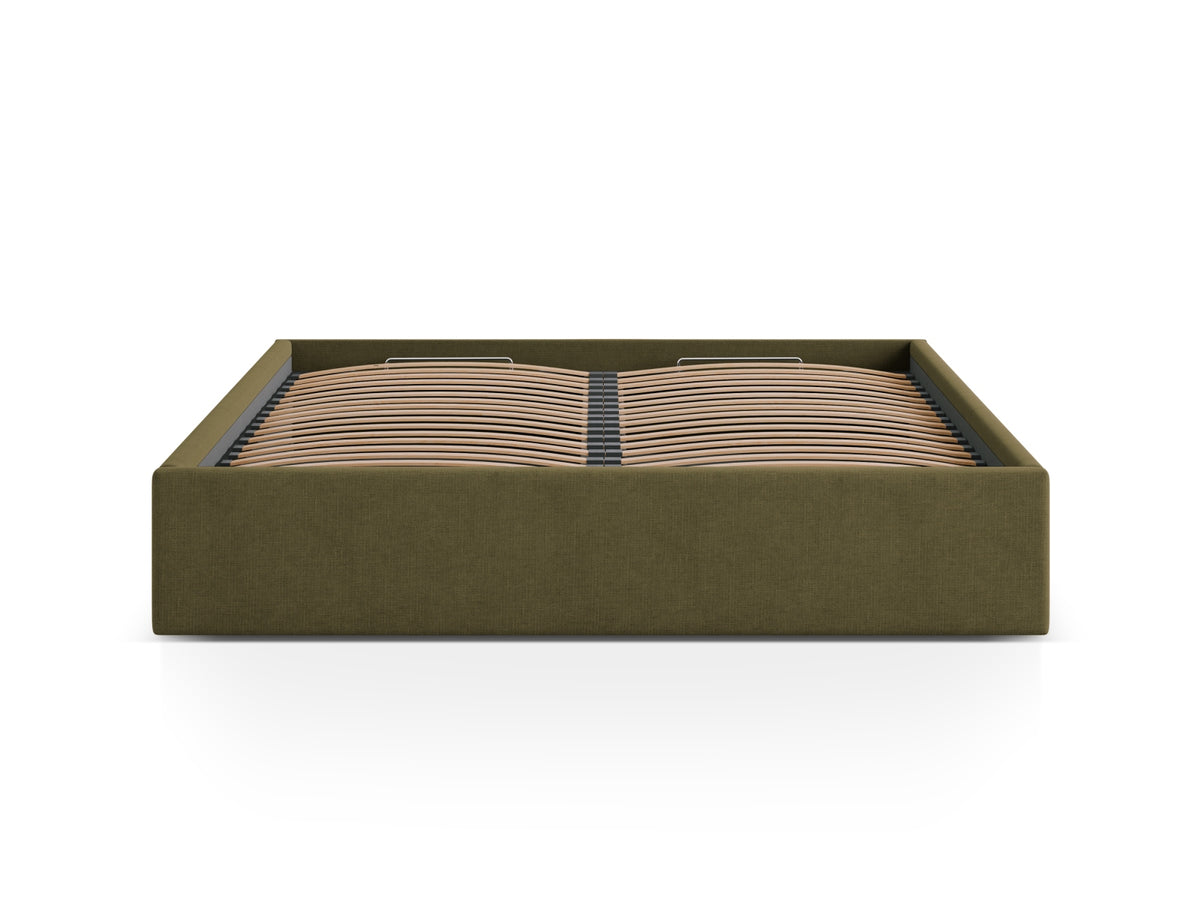 Susan Bett mit Stauraum 200cm in Green-Moly präsentiert im Onlineshop von KAQTU Design AG. Bett ist von Micadoni
