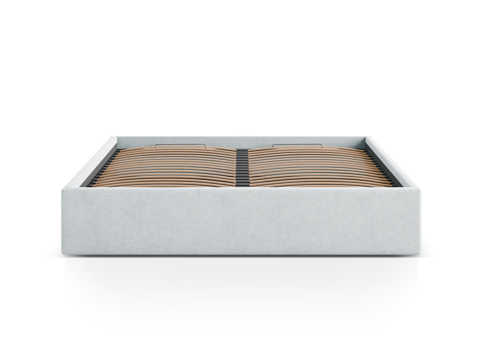 Susan Bett mit Stauraum in Light Grey präsentiert im Onlineshop von KAQTU Design AG. Bett ist von Micadoni