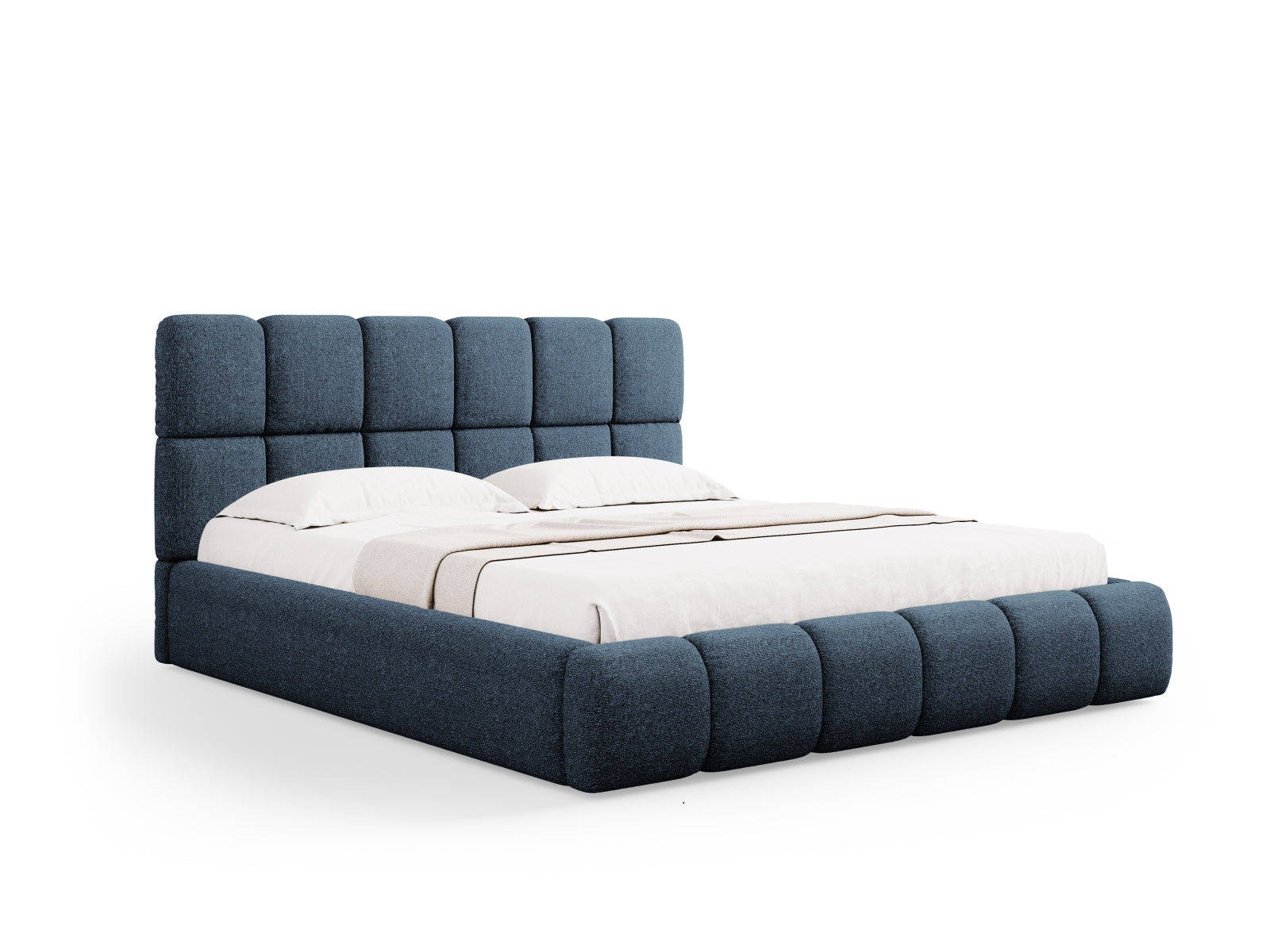 Bellis Bett mit Stauraum und Headboard 200cm in Royal Blue-Haga präsentiert im Onlineshop von KAQTU Design AG. Bett ist von Micadoni