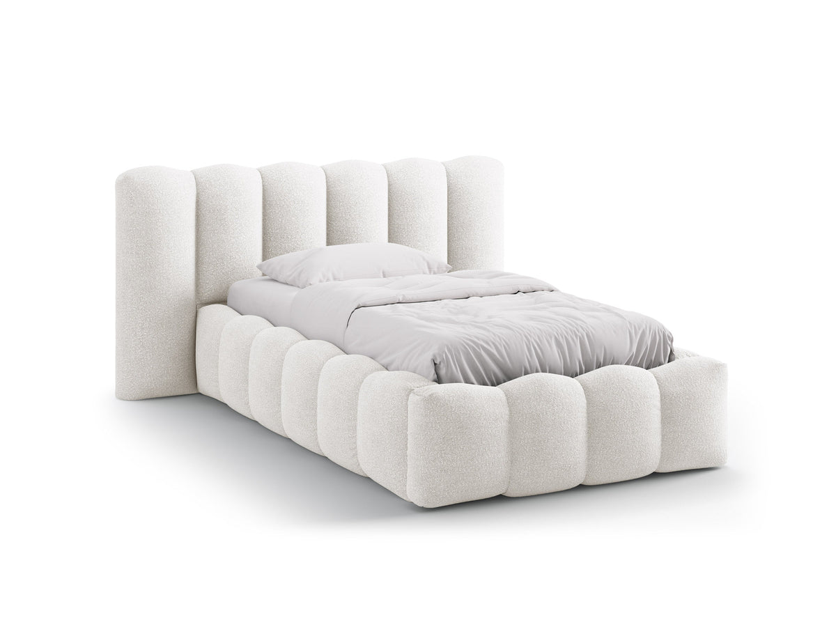 Lupine Bett mit Stauraum mit Kopfteil 90cm in White-Baloo präsentiert im Onlineshop von KAQTU Design AG. Bett ist von Micadoni