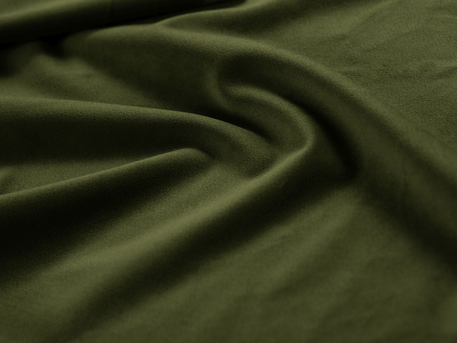 Modernes Amy Bett in Army Green-Magic Velvet, bietet cleveren Stauraum und ein ansprechendes Kopfteil für stilvolle Schlafzimmergestaltung.
