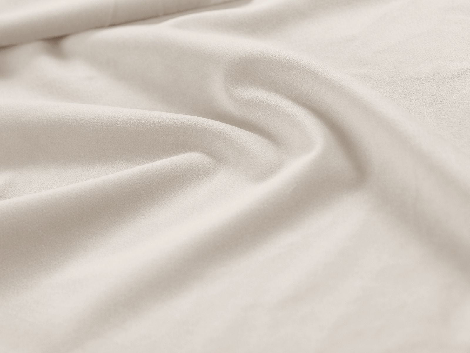 Elegantes Jodie Bett in sanftem Beige, 90 cm, ausgestattet mit praktischem Stauraum und einem geschmackvollen Kopfteil für zeitgemäße Schlafzimmergestaltung.