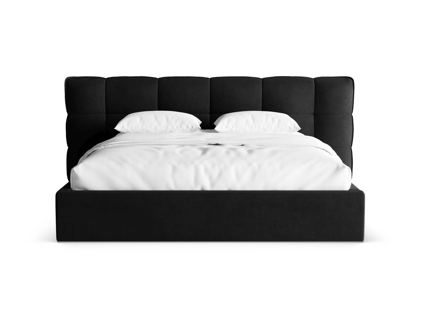 Elegantes Eric Bett mit praktischem Stauraum und stilvollem Kopfteil in 200cm Breite, ideal für modernes Wohnen.