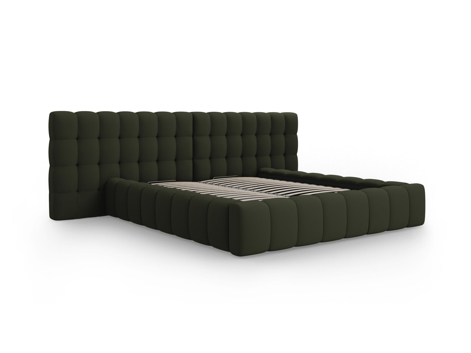 Erleben Sie das Mamaia Bett (300 cm) von Micadoni – eine harmonische Verbindung aus modernem Design, Stauraum und Komfort für Ihr Schlafzimmer!