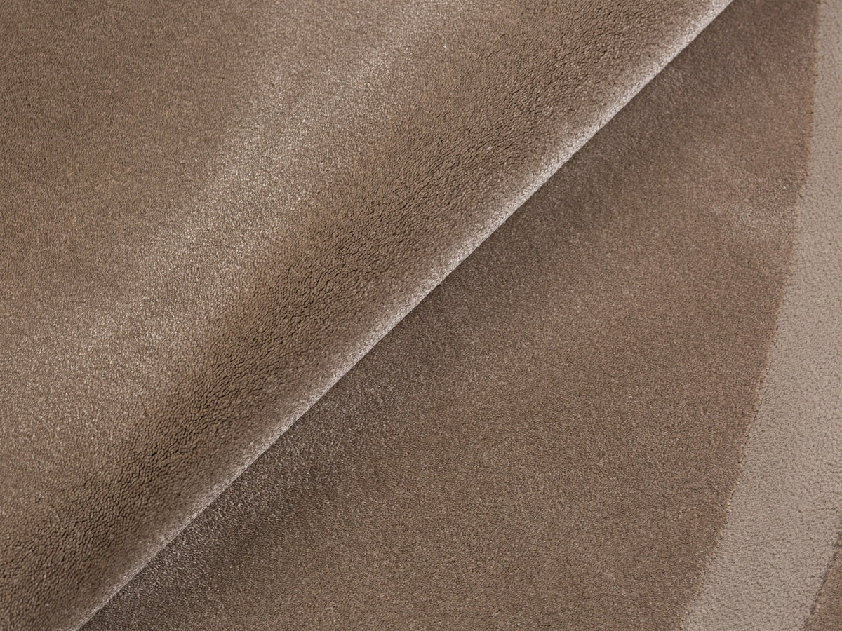 Beige Teppich Nomad von Micadoni aus thermisch veredeltem Polypropylen mit Frisé-Flor, rechteckige Form und matter, körniger Textur.