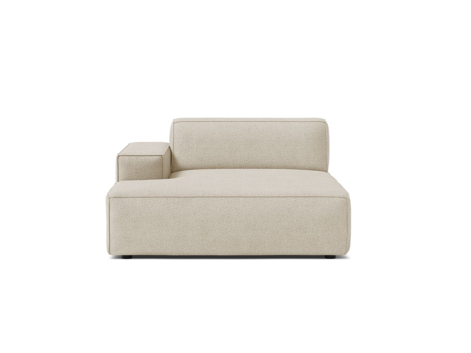 1-Sitzer Chaise Longue Links Jodie in Beige-Baloo präsentiert im Onlineshop von KAQTU Design AG. Modulares Sofa ist von Micadoni