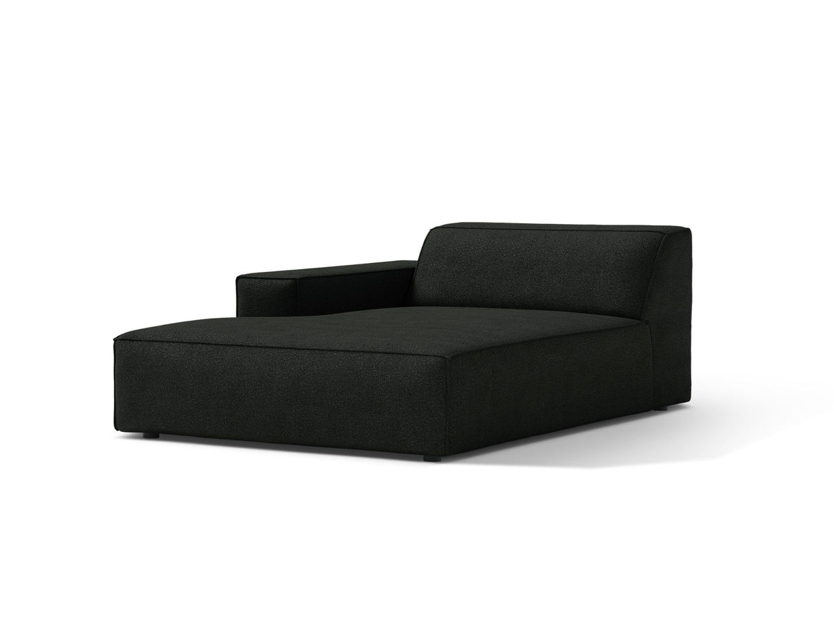 1-Sitzer Chaise Longue Links Jodie in Black-Baloo präsentiert im Onlineshop von KAQTU Design AG. Modulares Sofa ist von Micadoni