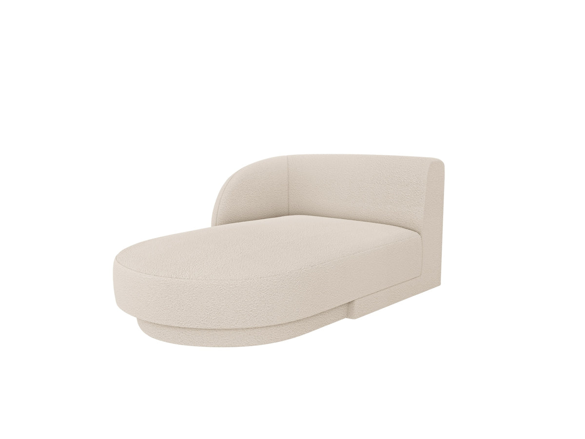 Miley Boucle Sofa Chaise Lounge links 2 Sitzer in Beige-Baloo präsentiert im Onlineshop von KAQTU Design AG. L-Sofa links ist von Micadoni