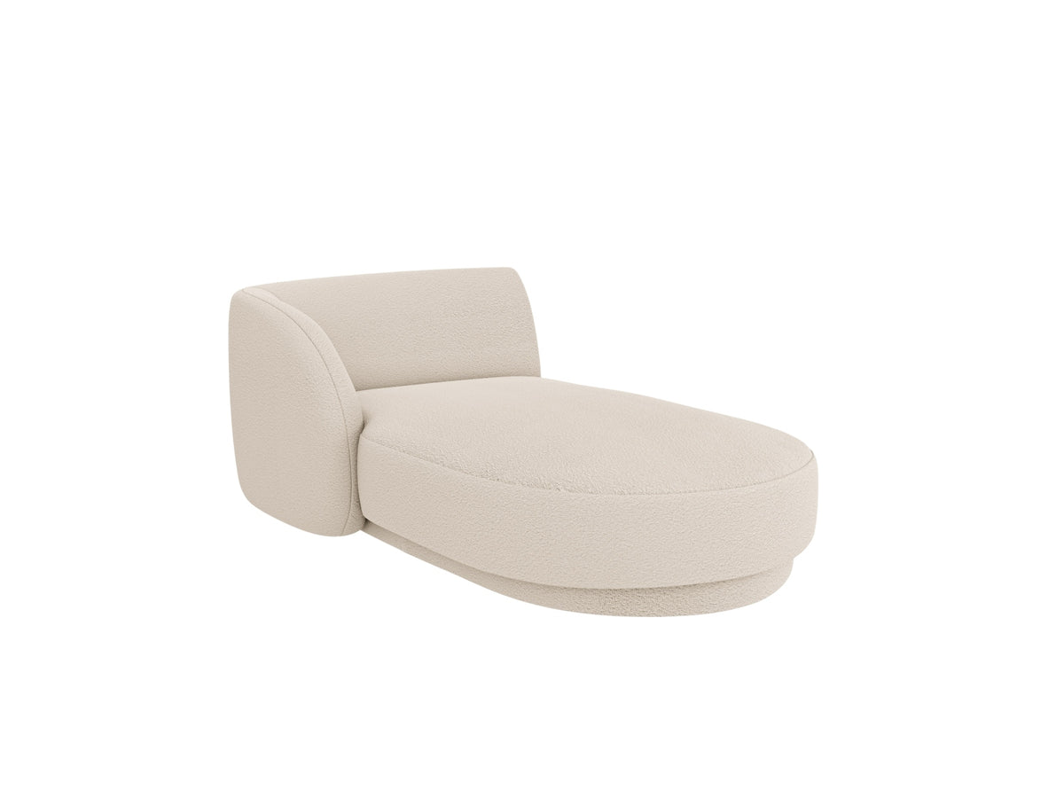 Miley Boucle Sofa Chaise Lounge links 2 Sitzer in Beige-Baloo präsentiert im Onlineshop von KAQTU Design AG. L-Sofa links ist von Micadoni