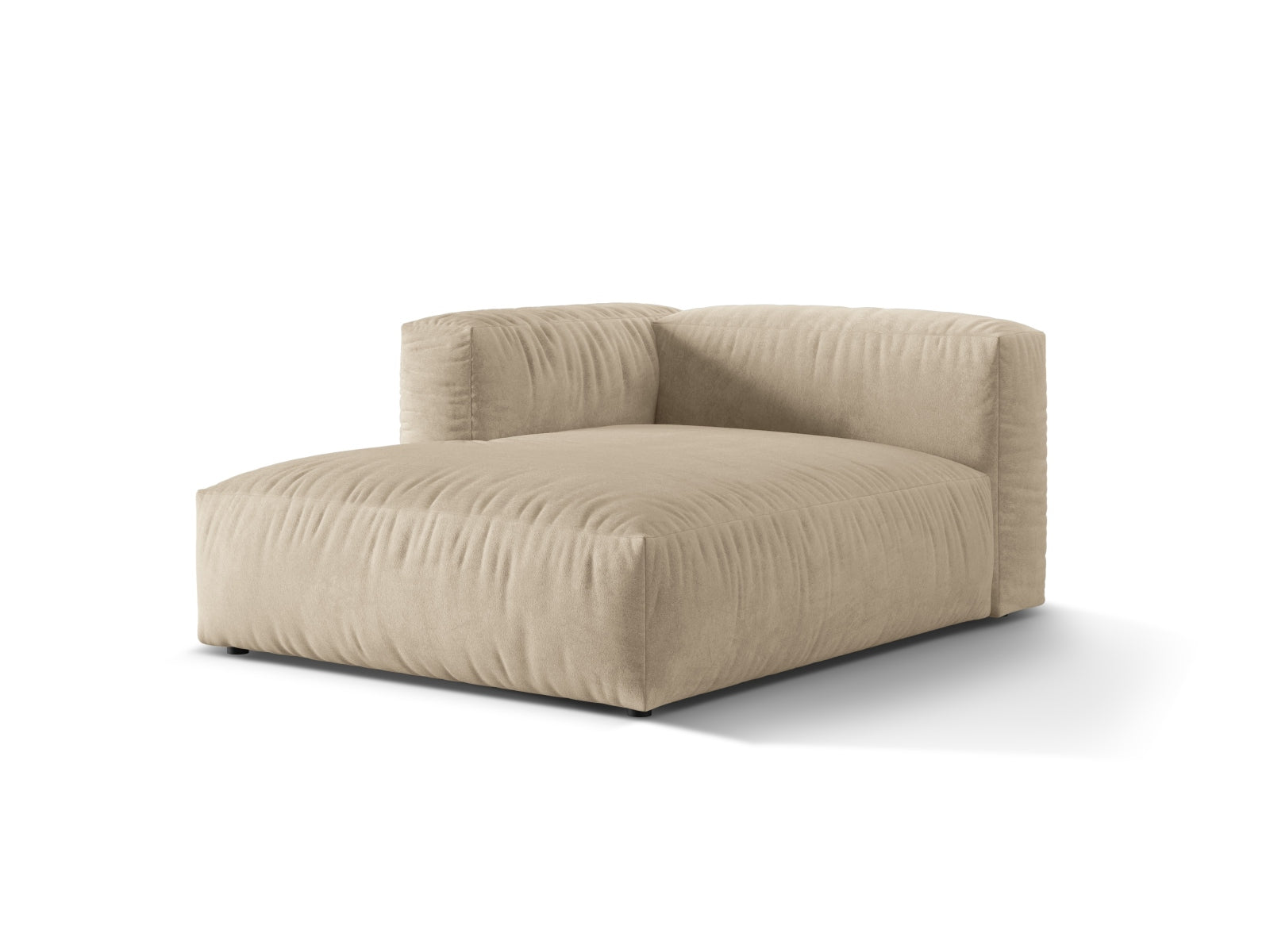 Elegantes Martina Sofa Chaise Lounge links in sanftem Beige, ideal für stilvolle Wohnräume und entspannte Momente.