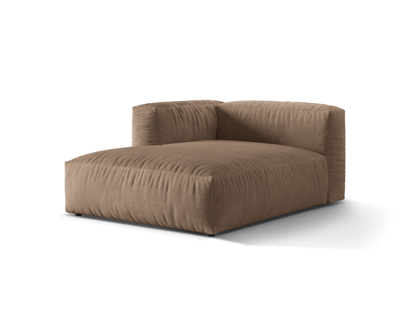Elegantes Martina Sofa Chaise Lounge links in stilvollem Dark Beige-Vogue, ideal für moderne Wohnräume, erhältlich bei KAQTU Design AG.