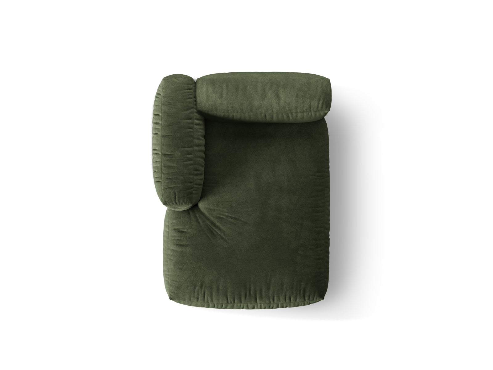 Elegantes Martina Sofa Chaise Lounge links in Green-Vogue, ideal für stilvolle Wohnräume und entspannte Momente.