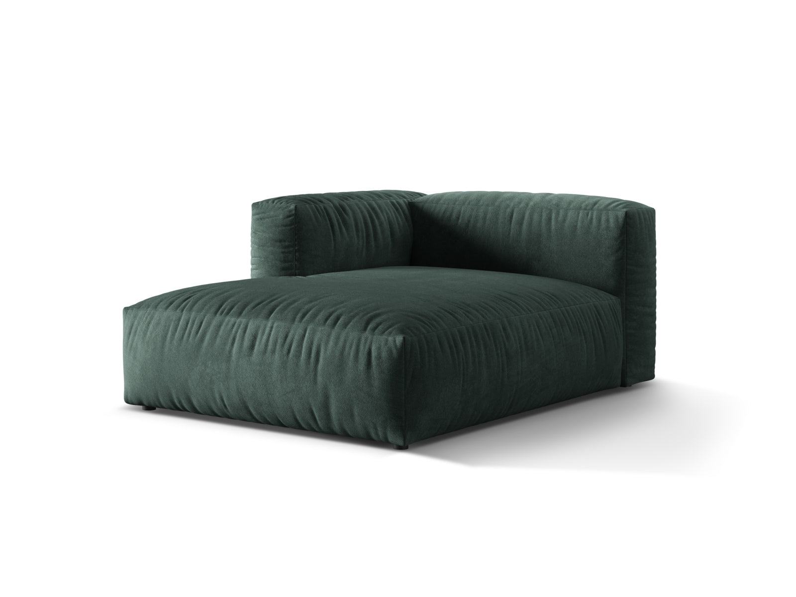 Elegantes Martina Sofa Chaise Lounge links in Petrol-Vogue, ideal für stilvolle Wohnräume. Hochwertige Verarbeitung von Micadoni.