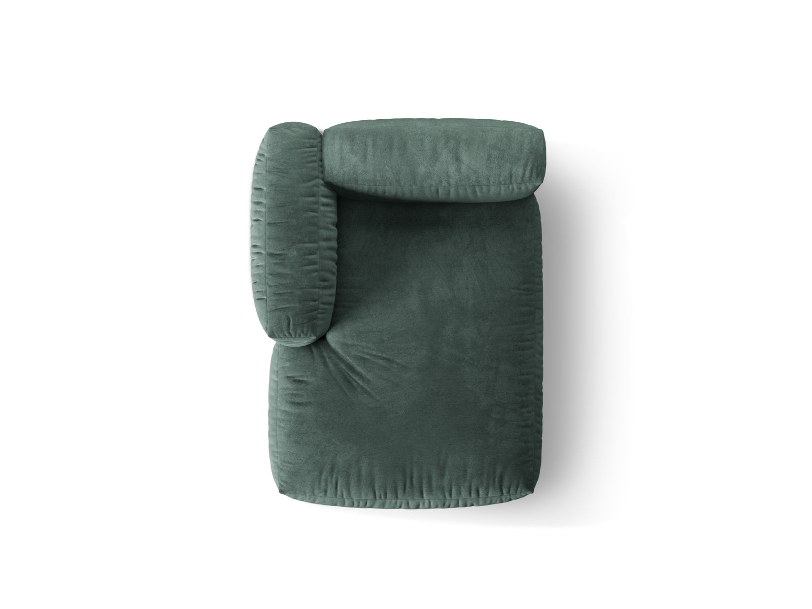 Elegantes Martina Sofa Chaise Lounge links in trendigem Petrol-Vogue, ideal für stilvolle Wohnräume. Hochwertige Verarbeitung von Micadoni.