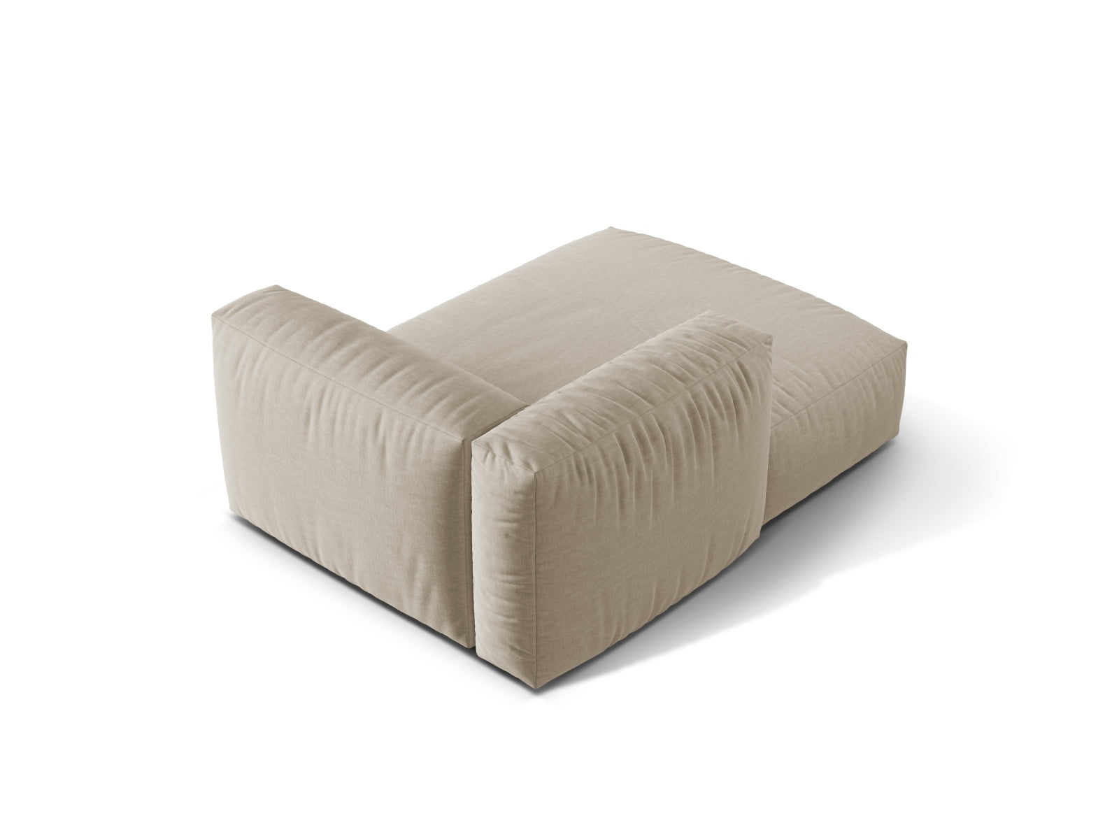 Stilvolles Martina Sofa Chaise Lounge links in sanftem Beige, perfekt für moderne Interiors. Hochwertige Materialien von Micadoni.