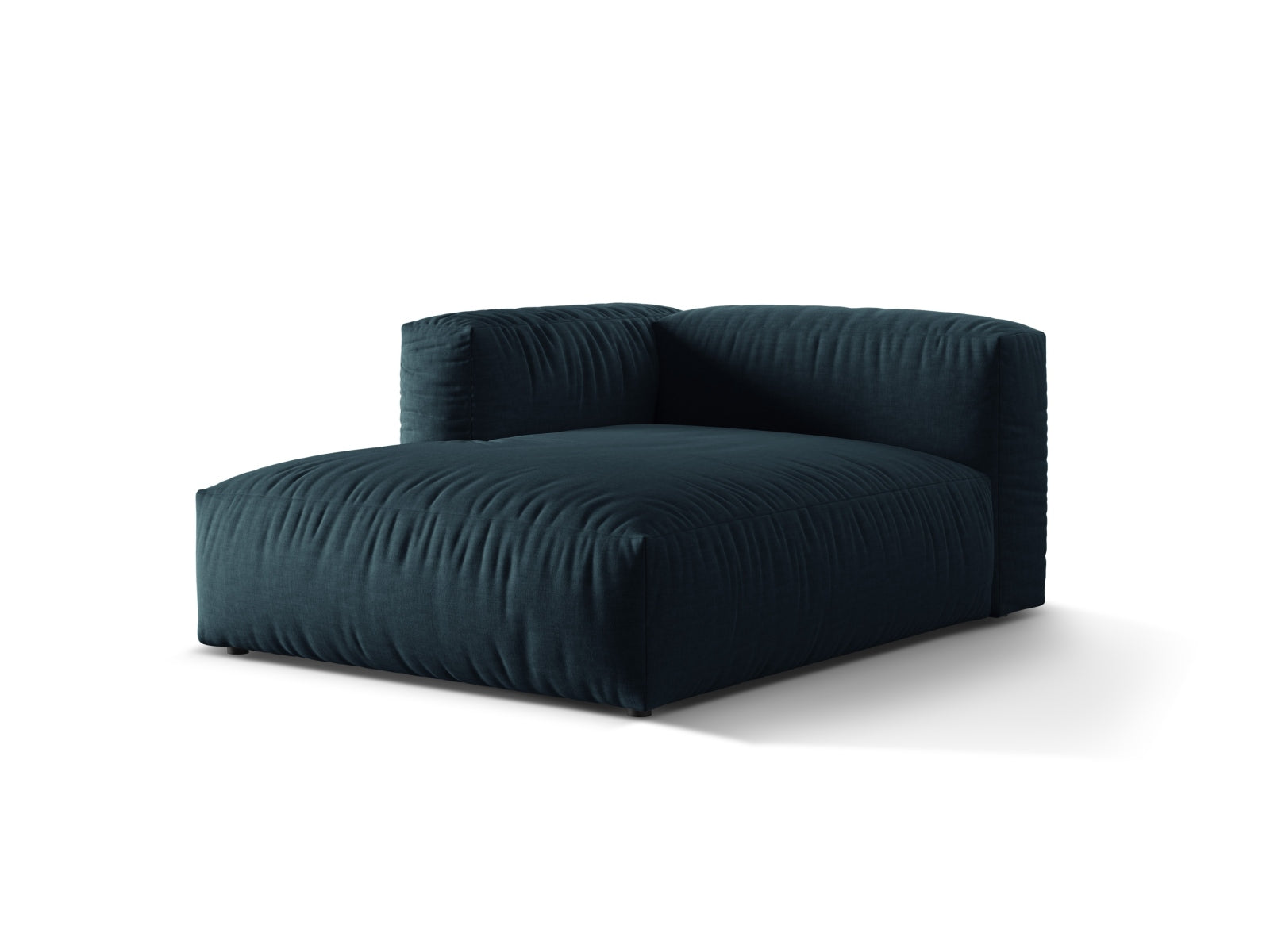 Elegantes Martina Sofa Chaise Lounge links mit modernem Design in Blue Jeans-Boston, ideal für stilvolle Wohnräume.