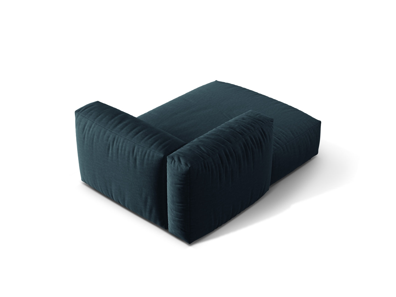 Stylisches Martina Sofa Chaise Lounge links in Blue Jeans-Boston, perfekt für gemütliche und moderne Wohnambiente.