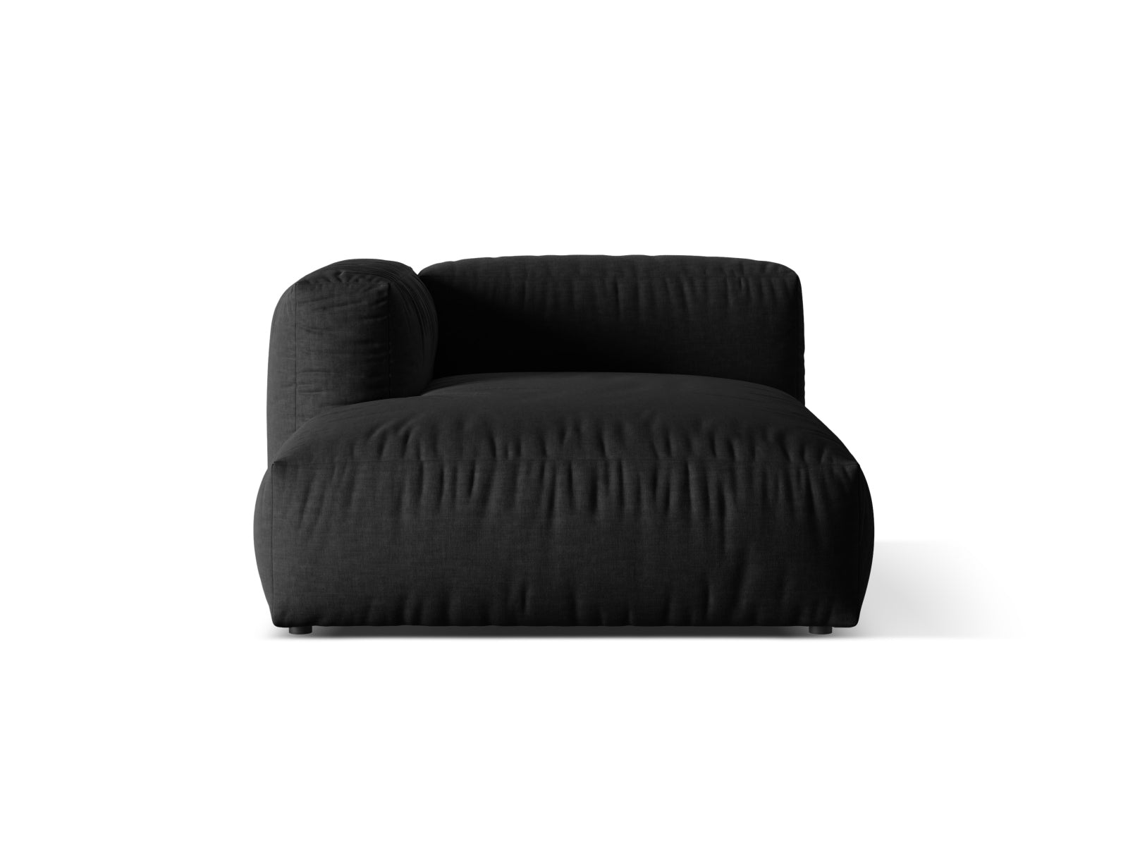 Martina Sofa Chaise Lounge links 1 Sitz in Black-Boston präsentiert im Onlineshop von KAQTU Design AG. L-Sofa links ist von Micadoni