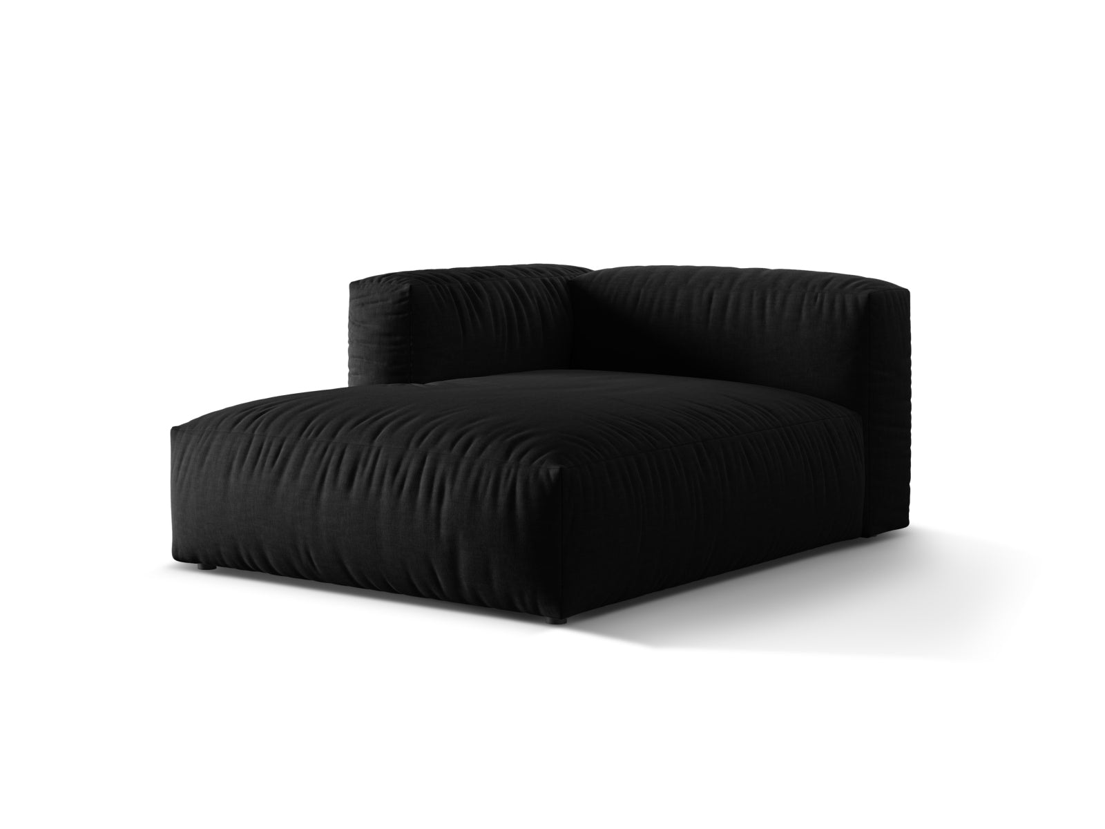 Elegantes Martina Sofa Chaise Lounge links mit modernem Design in Schwarz, ideal für stilvolle Wohnräume. Perfekt für Entspannung und Geselligkeit.