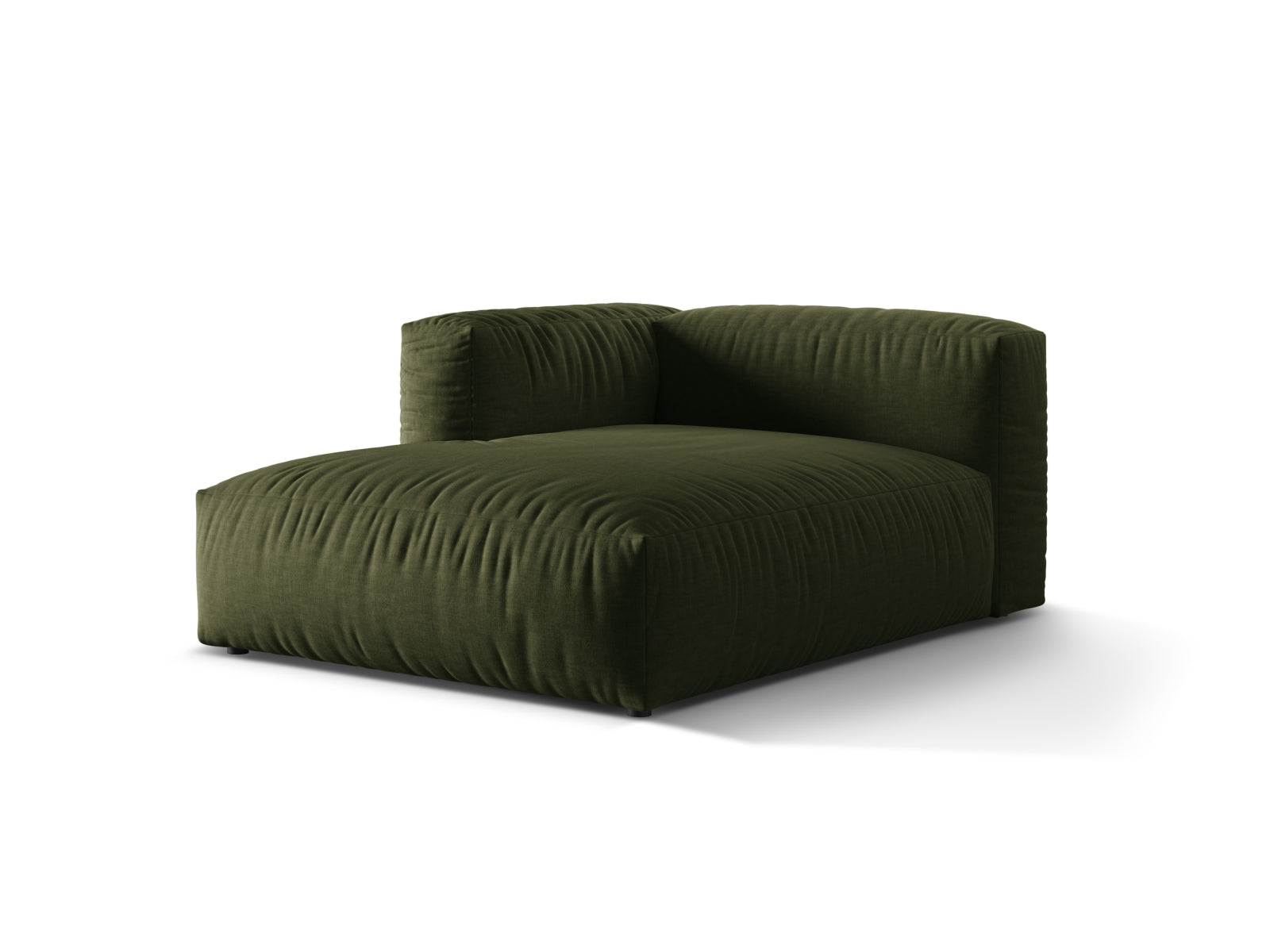 Elegantes Martina Sofa Chaise Lounge links mit modernem Design in Green-Boston, ideal für stilvolle Wohnräume.